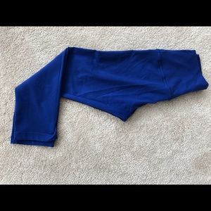 Royal Blue Lululemon Crop Leggings